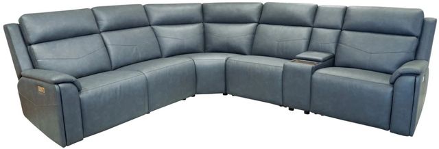 Flexsteel® Vernon Admiral Fabric Power Reclining Sectional with Custom Layout Options-0