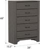 Emerald Home Thompson Stone Brown Chest-2
