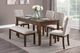 Homelegance® Binghampton Dark Cherry/Moonstone Dining Bench-1