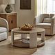 Uttermost® Maulet Natural Round Oak Coffee Table-1