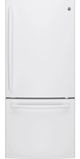 GE® 20.9 Cu. Ft. White Bottom Freezer Refrigerator-0