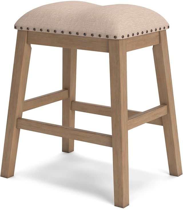 Signature Design by Ashley® Sanbriar Light Brown 24" Counter Stool-1