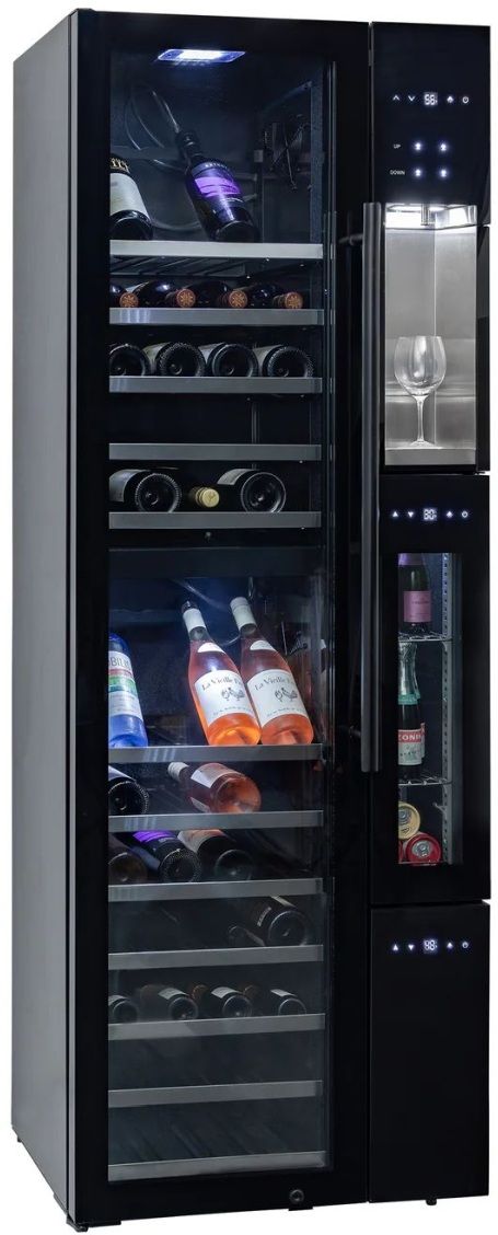 Sapphire® 27" 7.1 Cu. Ft. Black 4Pour Wine Bar-2