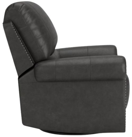 Signature Design by Ashley® Shadsburne Granite Manual Swivel Glider Recliner-2