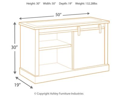Signature Design by Ashley® Luxenford Grayish Brown Large Credenza-2