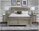 A-America® Glacier Point Graystone King Panel Bed-1