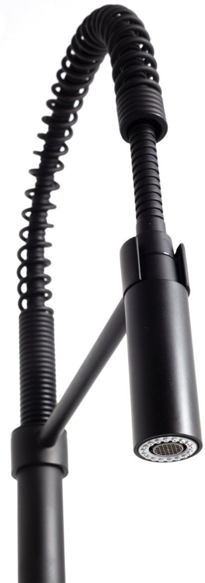 ZLINE Autograph Edition Matte Black Sierra Pull Down Spring Single Handle Kitchen Faucet-1