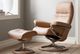 Stressless® by Ekornes® Customizable Sunrise Small Manual Recliner and Ottoman with Signature Base-1