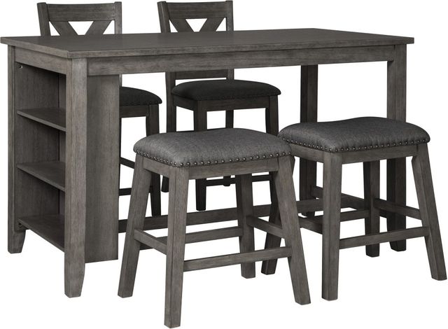 Signature Design by Ashley® Caitbrook Gray Counter Height Dining Table-3