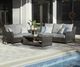 Signature Design by Ashley® Elite Park Gray Outdoor Loveseat-3