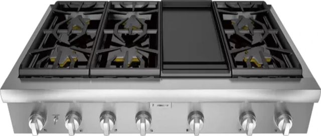 Thermador® Professional 48" Stainless Steel Natural Gas Rangetop-0