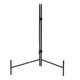 A & B Home Black/Blue Glass Charger-4