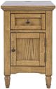 Jofran Inc. Brentwood Cascade Oak 1-Door Chairside Table -3