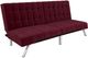 dhp furniture® Emily Burgundy Convertible Futon-0