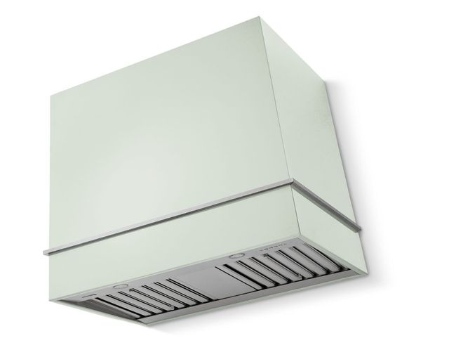 La Cornue Cornufé Loge 36" Tapestry Wall Mounted Range Hood with Satin Chrome Trim-0