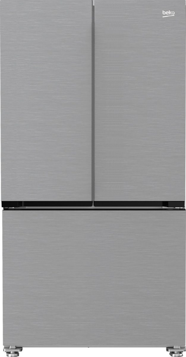 Beko 36 in. 20.5 Cu. Ft. Fingerprint-Free Stainless Steel Counter Depth French Door Refrigerator-0