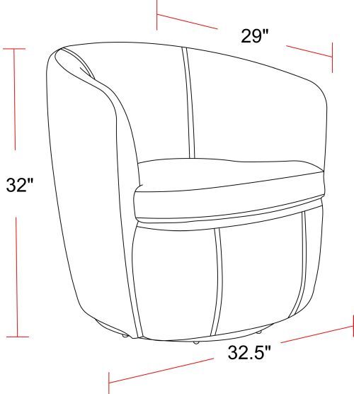 Parker House® Barolo Lyric Sage Leather Swivel Chair-3
