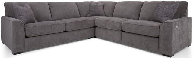 Decor-Rest® Furniture LTD 2786 3 Piece Gray Power Reclining Sectional-0