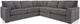 Decor-Rest® Furniture LTD 2786 3 Piece Gray Power Reclining Sectional-0