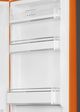 Smeg 50's Retro Style Aesthetic 11.7 Cu. Ft. Orange Bottom Freezer Refrigerator-4