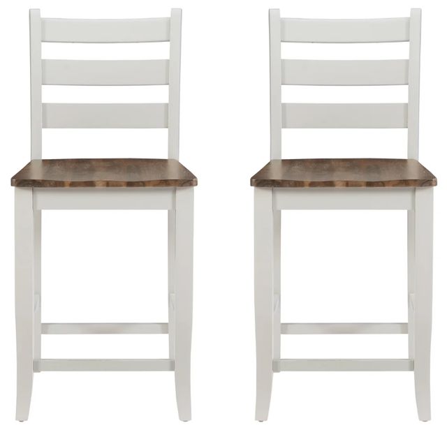 Powell® Vail White Counter Stool-3