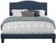 HH2 Home Kiley Blue/Beige Upholstered Queen Panel Bed-4