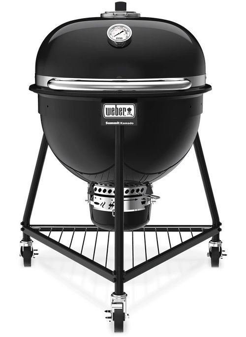 Weber® Summit® Kamado E6 35" Black Portable Charcoal Grill-0