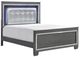 Homelegance® Allura 4-Piece Gray Queen Panel Bedroom Set-2