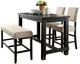 Furniture of America® Sania II 4-Piece Antique Black Counter Height Dining with Bench -0