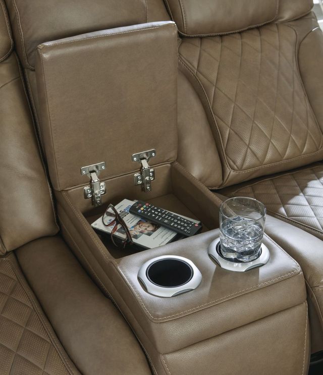 Signature Design by Ashley® Strikefirst Nutmeg Power Reclining Loveseat-3