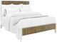 Riverside Furniture Rosalie Brown/White Caps King Panel Bed-0