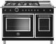 Bertazzoni Heritage Series 48" Matte Black Pro Style Dual Fuel Range-0
