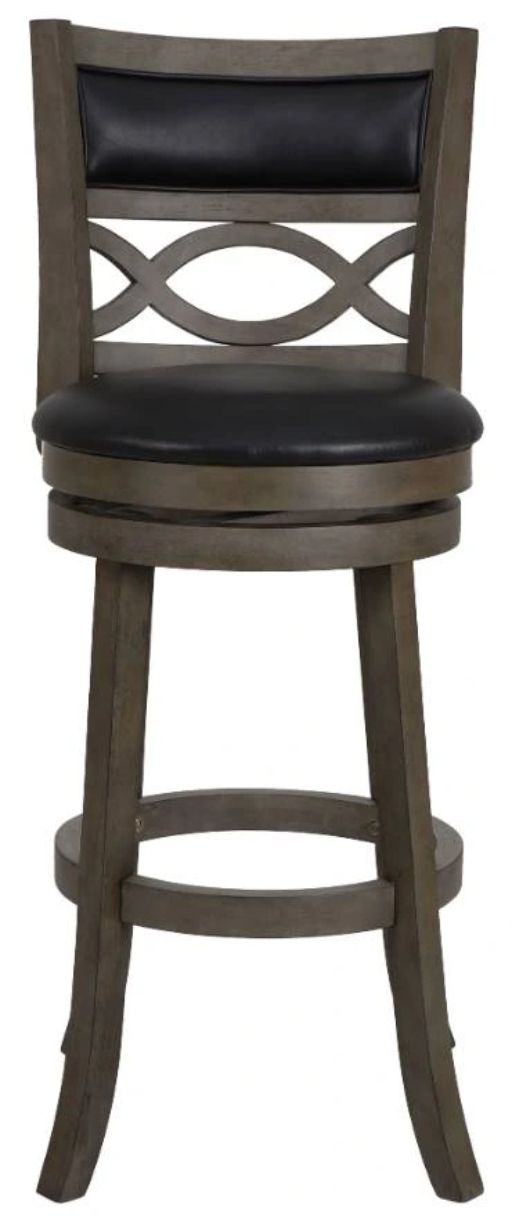 New Classic® Home Furnishings Manchester Black/Gray Bar Stool-2
