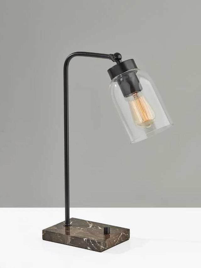 Adesso® Bristol Black/Brown Desk Lamp-2