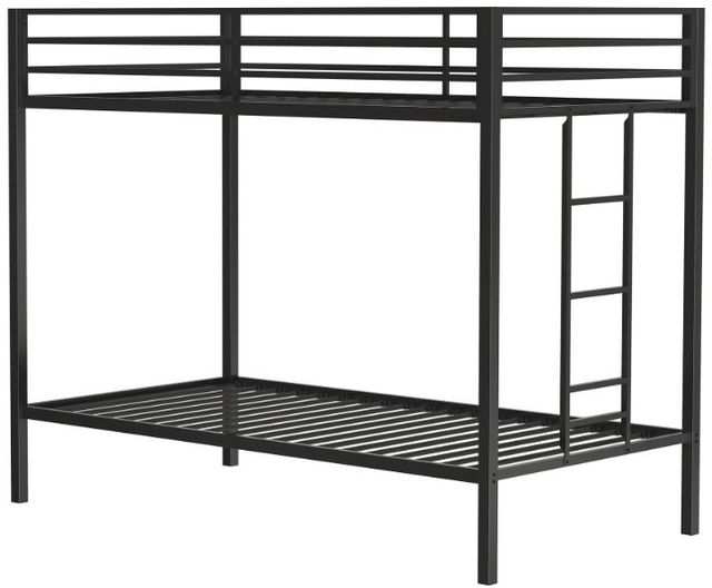 Coaster® Alevera Matte Black Youth Twin/Twin Bunk Bed-3