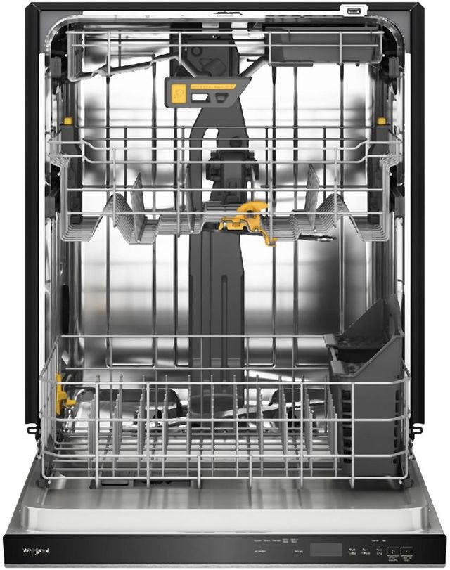 Whirlpool® 24" FingerPrint Resistant Stainless Steel Top Control Built-In Dishwasher with Total Coverage Wash Action-1