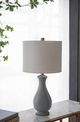 A & B Home Skyway Blue Curved Table Lamp-5