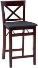 Linon Triena Merlot X Back Folding Counter Stool-0