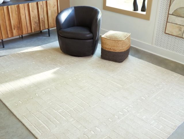 Signature Design by Ashley® Wolbert Ivory/Tan 5'x7' Area Rug-3