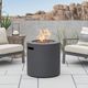 Aegean 24" Rectangle Fire Pit Table - Weathered Slate-1