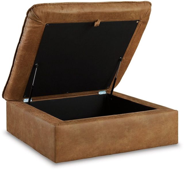 Benchcraft® Marlaina Caramel Storage Ottoman-3