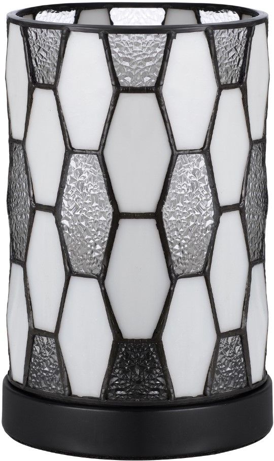 Cal® Lighting & Accessories Tiffany Beige/Black Accent Lamp-1