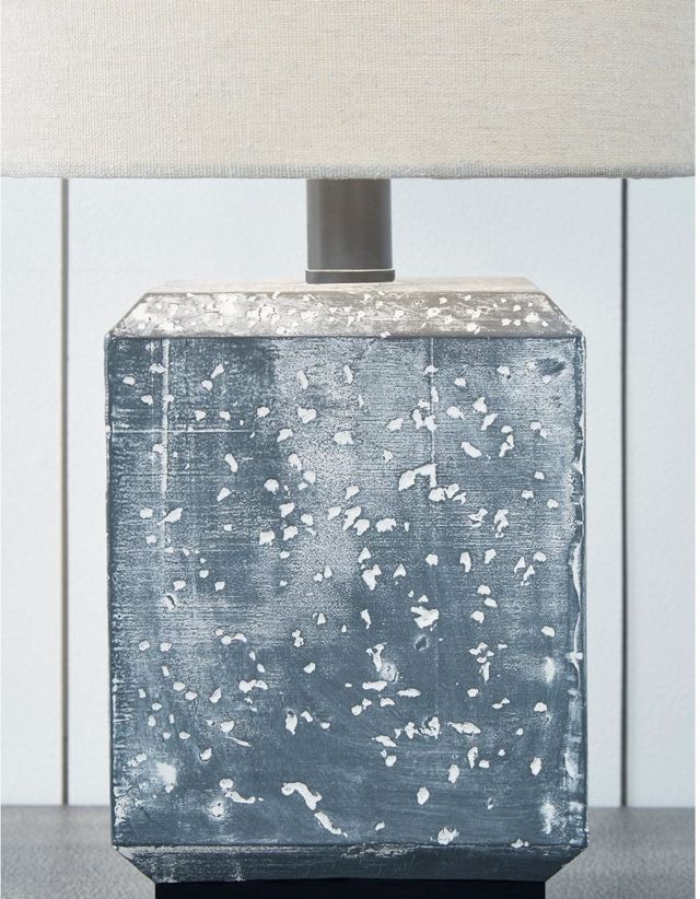 Signature Design by Ashley® Jamila Gray/Black Poly Table Lamp-1