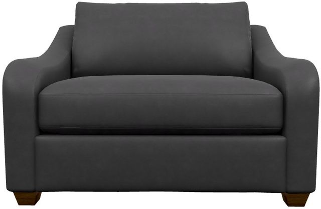 La-Z-Boy® Charlie Navy Leather Twin Sleep Chair-1