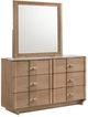 Coaster® Leanne Light Oak Dresser and Mirror Set-0