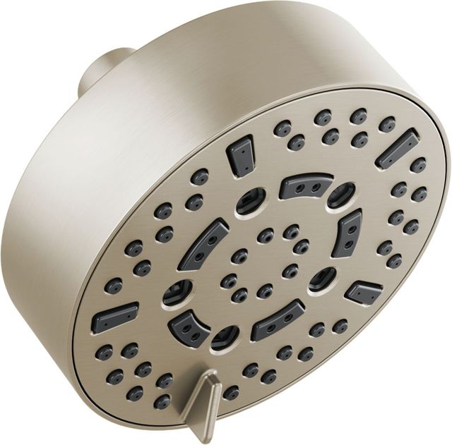 Brizo Essential™ Brilliance® Brushed Nickel 5" Round H2Okinetic® Multi-Function Wall Mount Shower Head-0