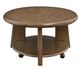 Magnussen Home® Tanner Tawny Brown Oval Cocktail Table with Casters-3