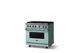 Viking® 5 Series 36" Splash Pro Style Gas (NG) Range with Polished Chrome Trim-2