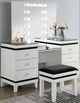 Furniture of America® Madonna 3-Piece Black/White Vanity Set-1