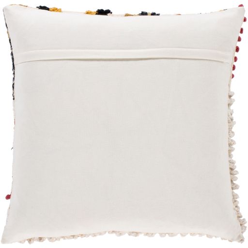 Surya Fleetwood Cream 20"x20" Toss Pillow with Down Insert-1